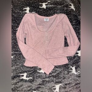 Light pink cropped sweater
